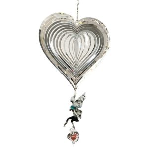 Adorno de Jardín para Viento con Forma de Corazón