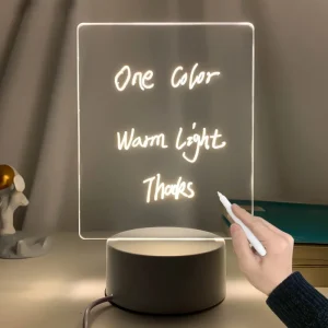 Tablero de notas luminoso